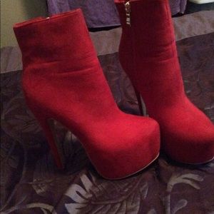 Red booties